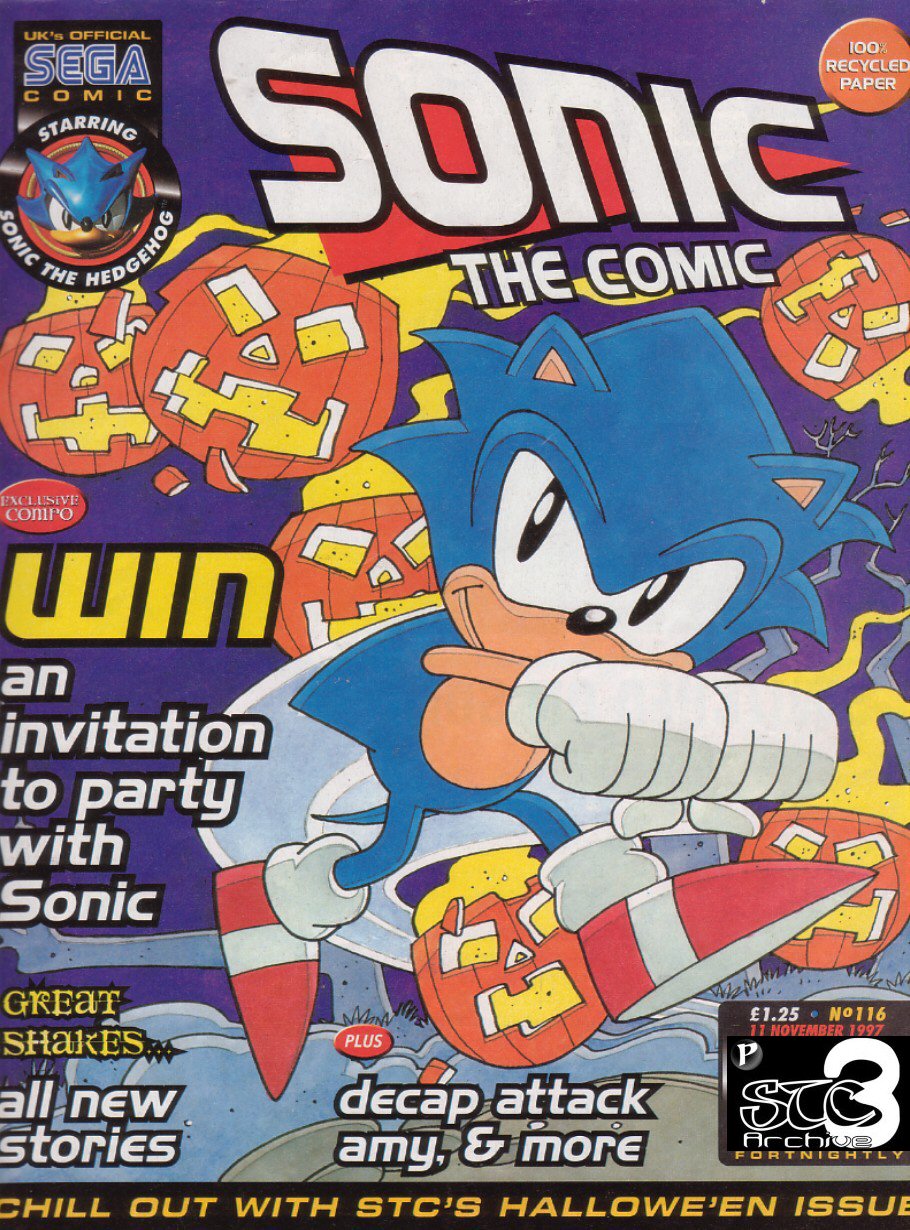 Sonic - The Comic Issue No. 116 Comic cover page